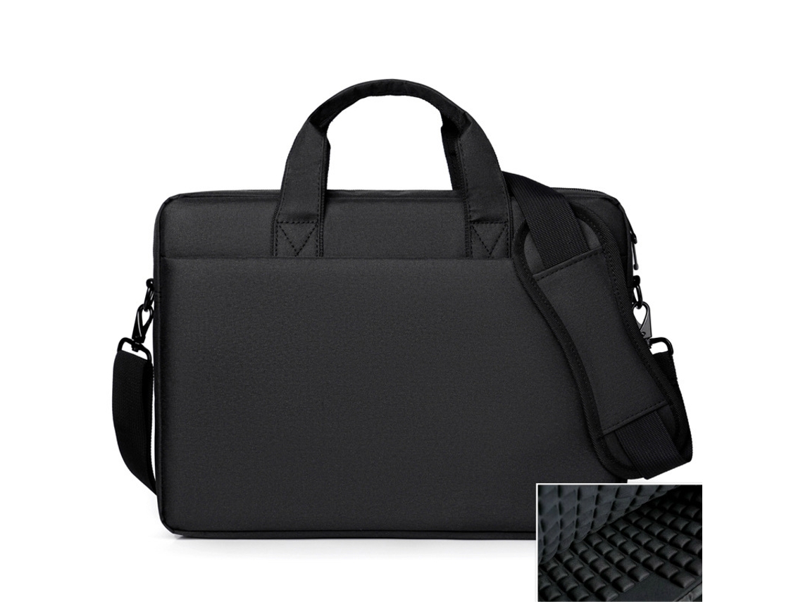 Bolsa para portátil de 17 pulgadas, impermeable, edición negra, con airbag, Chennnls