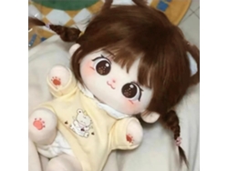 Muñeca de algodón de 20 cm para vestir, adorable y dulce MDUG (sin esqueleto)