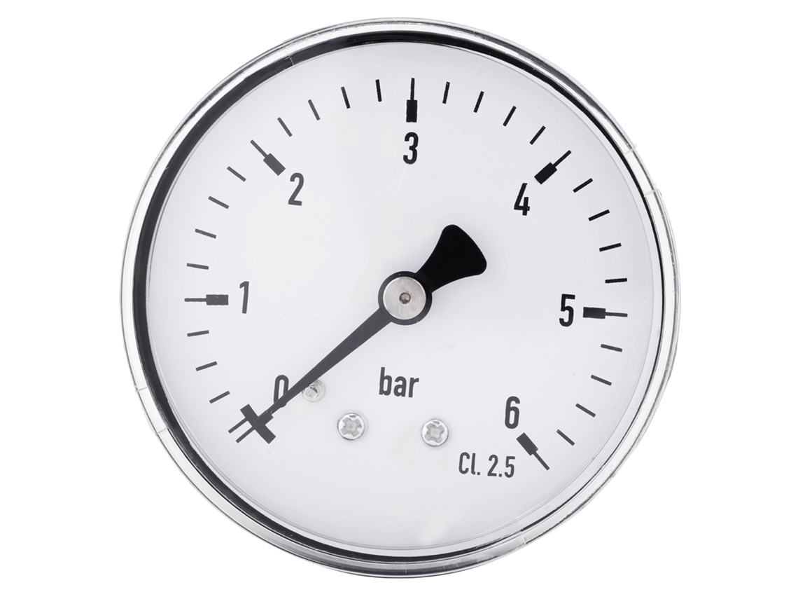 Mini Manómetro De Alta Precisión De 0 A 6 Bar Para Combustible, Aire, Aceite Y Agua Con Rosca Npt De 1/4".