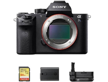Kit Cámara Mirrorless , Tarjeta SD, Batería y Empuñadura SONY A7S II