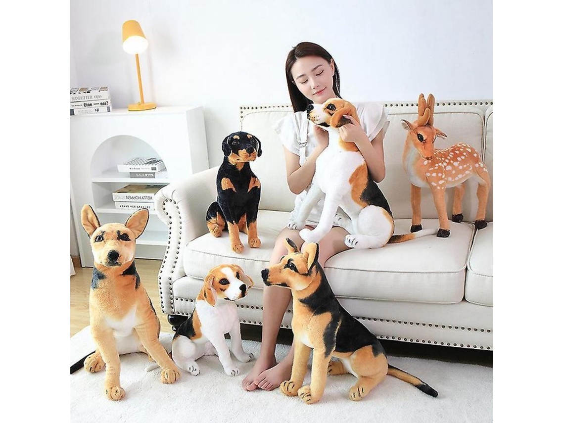 Juguetes De Peluche Perros Simulados Osos De Peluche Suaves Regalos De Cumpleaños Navidad Para Niños 30 Cm Beagle Acostado