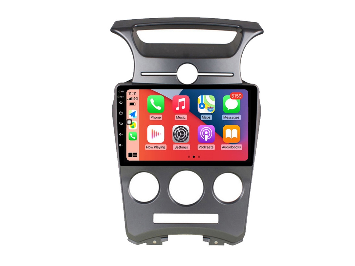 Coche Radio Android Auto Autoradio 8GB RAM 128G ROM CarPlay Navegación GPS Pantalla Táctil RoverOne para Kia Carens UN 2006 - 2012 