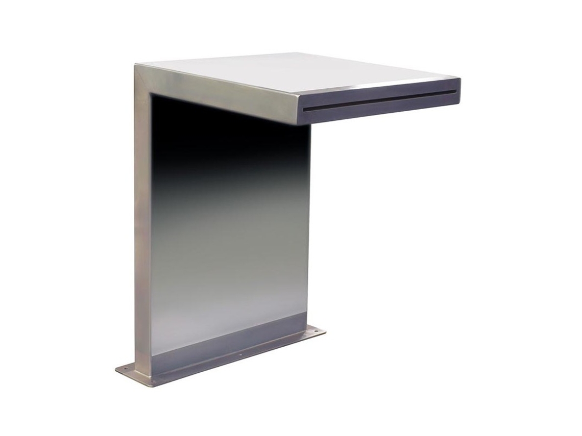 Piscina Recta Cascada Fabricada En Acero Inoxidable Aisi 315 SUINGA