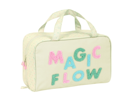 Neceser Escolar Glow Lab Magic flow Beige (31 x 14 x 19 cm)