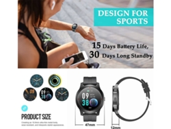 Smartwatch YIZHOOD YIZ1123 Negro