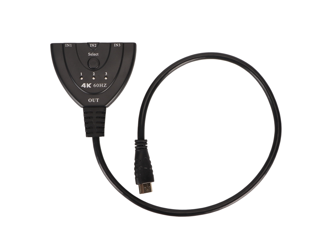 Conmutador Hdmi 3 Entradas 1 Salida Transmisión Hd 4k60hz