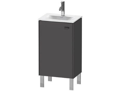 Mueble DURAVIT Brioso bajo lavabo vertical 44,0 x 31,0 cm 1 puerta abatible a la izquierda 1 estante de cristal para lavabo Viu 073345