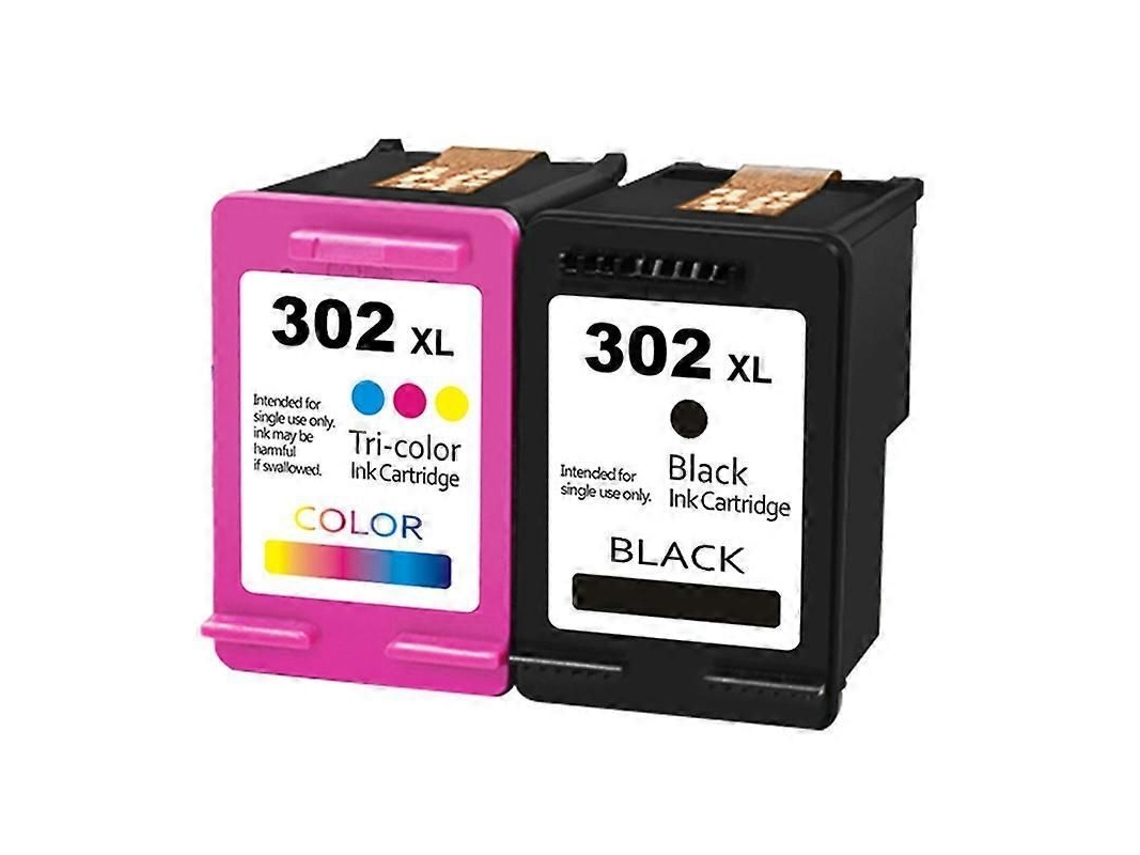 Cartucho De Tinta Compatible Hp302xl Para Hp Deskjet 1110, 2130, Officejet 3830 Y 4650, Negro Y Multicolor.