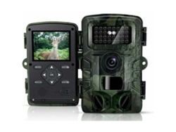 Cámara de caza HD con pantalla LCD, 2 modos nocturnos, impermeable, para animales, cámara de vigilancia exterior con infrarrojos