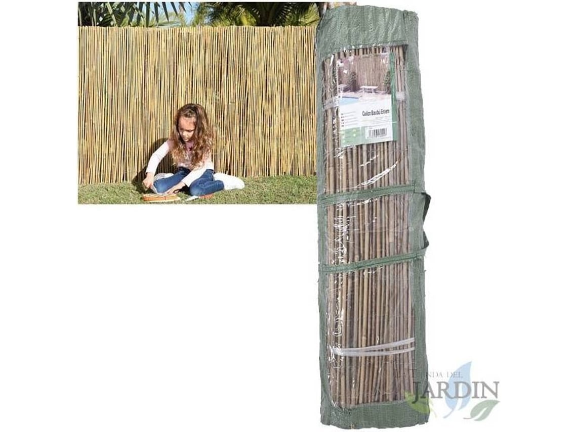 Cañizo Bambú Jardin Natural Entero SUINGA (1,5 X 5 Metros, Ocultación 85%)