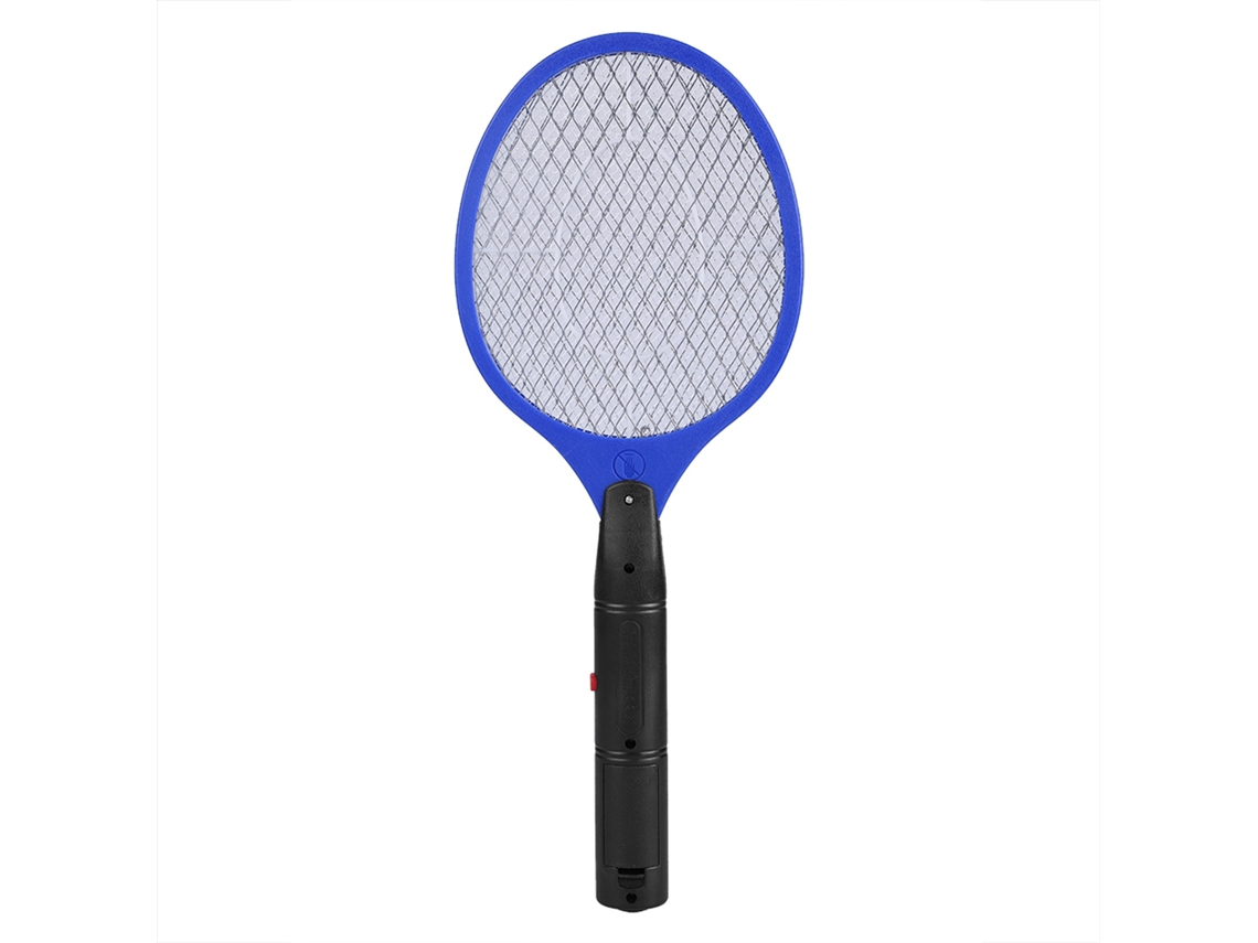 Matamoscas Eléctrico Inalámbrico Con Batería, Raqueta Eléctrica, Exterminador De Insectos, Azul