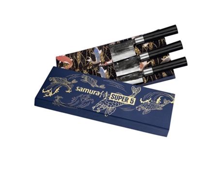 Juego Regalo 3 Cuchillos Japoneses Super 5 SAMURA