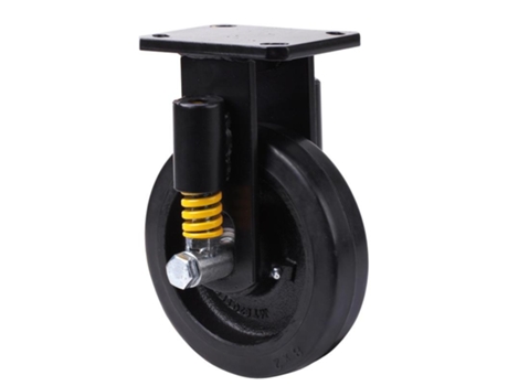 Rueda fija 17hlse250-hgb suspension hierro-goma negra natural eje bolas ALEX