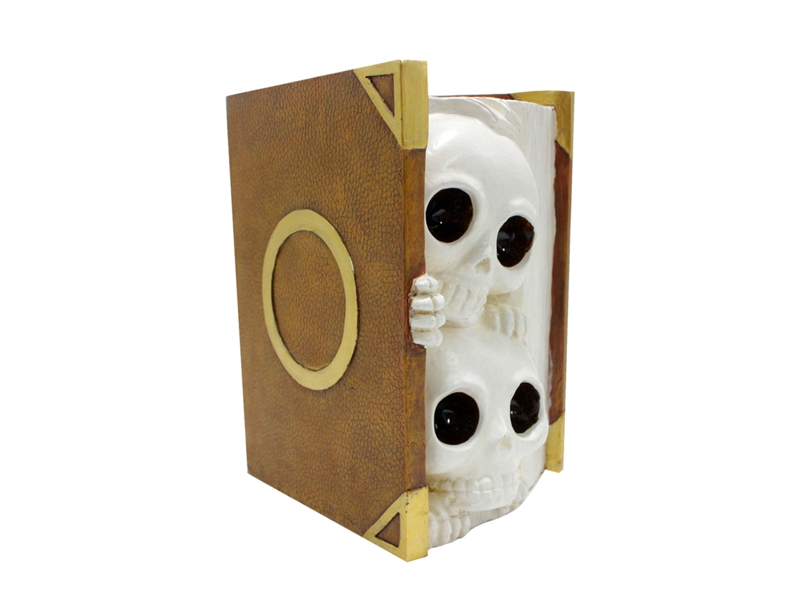 Jarrón decorativo con forma de calavera para mesa de Halloween