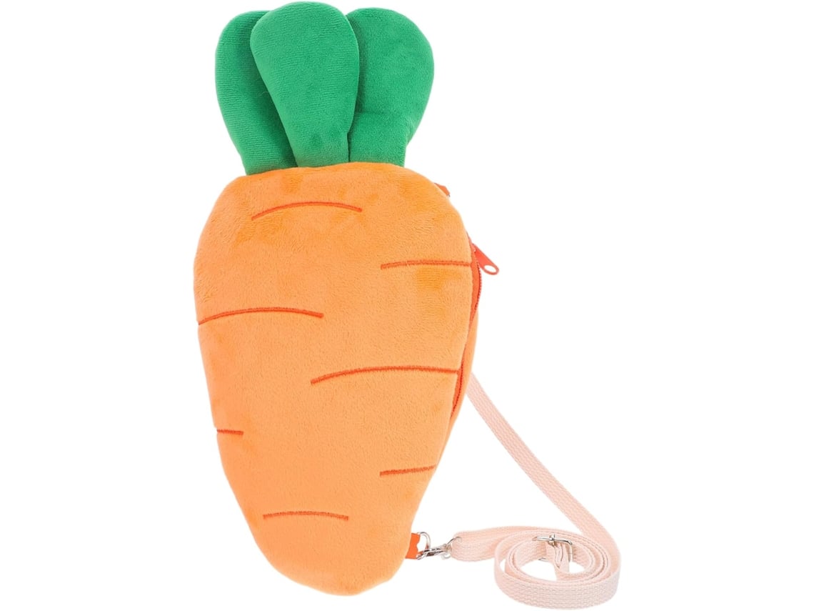 1 Bolso De Hombro Pequeño, Divertido, Creativo E Informal Con Diseño De Zanahoria Para Niñas, Mujeres Y Niños.