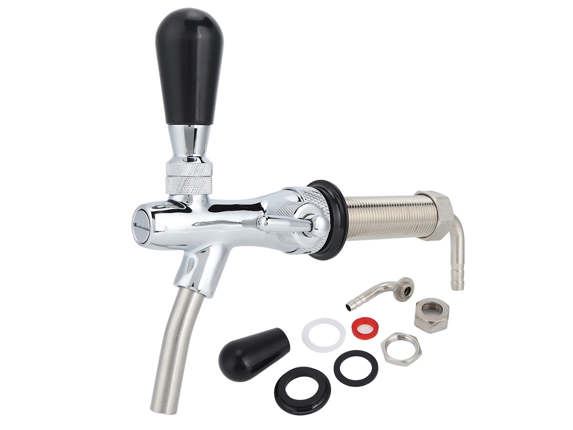 Grifo De Cerveza Ajustable Con Rosca G5/8 De Pulgada, Vástago Largo Para Cerveza Artesanal.
