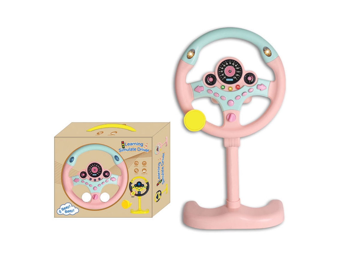 Brinquedo Volante De Simulação Elétrico Para Crianças Com Luzes Música Educação Infantil