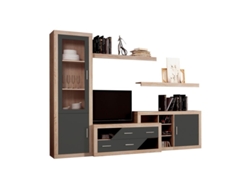 Muebles de Salón Nuka V6 HOMESOUTH (Grafito - 280x193.2x34.6 cm)