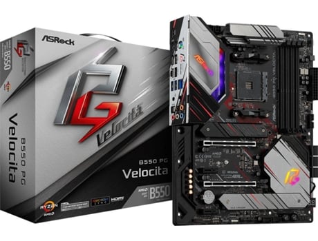 Placa Base ASROCK B550 PG Velocita (Socket AM4 - AMD B550 - ATX)