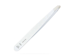 Pinza De Afeitar Premax Punta Sesgada Acero Inoxidable Blanca 9 Cm