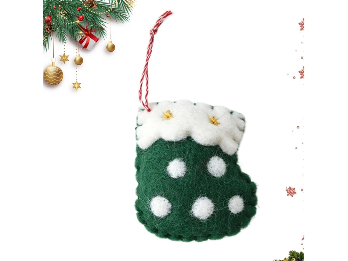 Adorno navideño para árbol de Navidad, recuerdo de fiesta, fieltro, colgante, chimenea, puerta, pared, bolsa, sala de estar, dormitorio, jardín, fiesta, mini GOKOCO