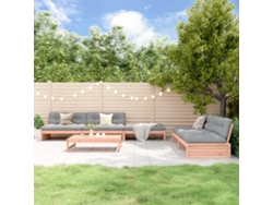 Conjunto de salón de jardín de 2 piezas en madera maciza Douglas Dkd Home Decor