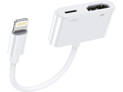 Adaptador HDMI Lightning MFi certificado, sincronización pantalla 1080P para iPhone y iPad