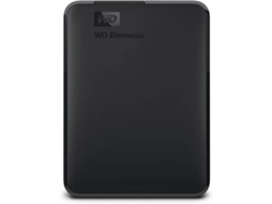 Disco HDD Externo WESTERN DIGITAL Elements Portable 5 TB (Negro - 5 TB - USB 3.0)