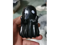 Bonita estatua de fantasma de dedo medio negro, mini fantasmas decorativos para mesa de centro y hogar de Halloween. Viewleaf