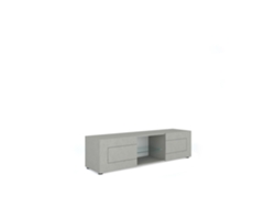 Mueble TV Elios Cashmere con 2 puertas y compartimento abierto, 150x40x40 cm