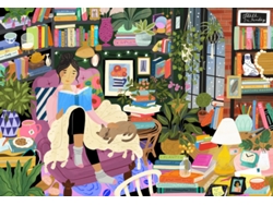 Rompecabezas de 1000 piezas multicolores "Peace Reading Nook"