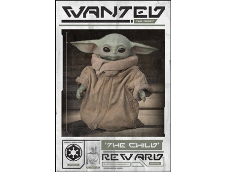 Póster GF Star Wars El Mandaloriano Yoda Quería (61x91.5 cm)