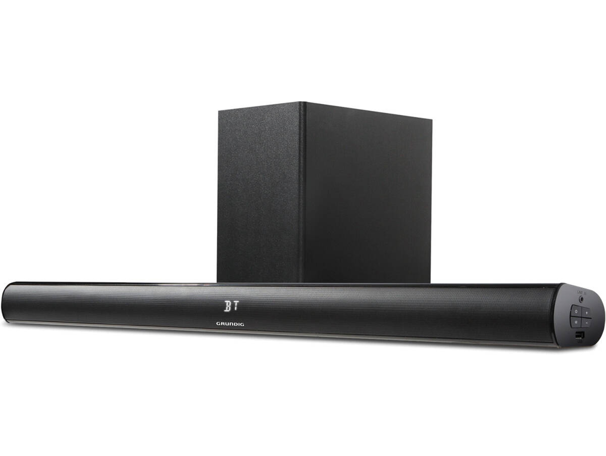 Barra de Sonido GRUNDIG GSB 910 SW (2.1 - 80 W - Subwoofer Inalámbrico)