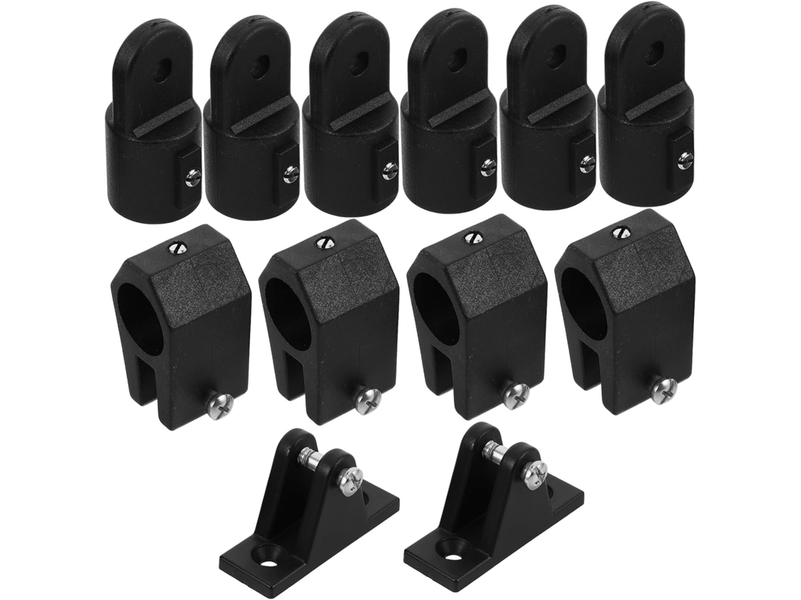 Tapones De Extremo De Nailon Negro Para Toldo Bimini, Cierre Ajustable Multiusos.