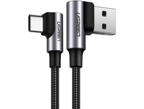 Cable UGREEN Carga Rápida (Tipo C - 1m - Gris)