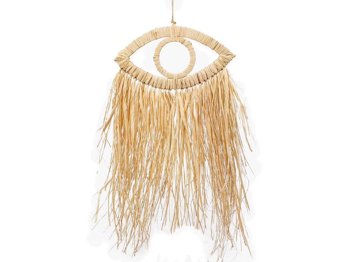 ORIGEN Home Decor Adorno De Pared Ojo Cuadros | Adorno Pared Jardín Marrón - 70x38x1cm BY SIGRIS