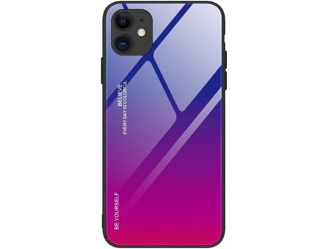 Protector de Pantalla iPhone 12, 12 Pro LMOBILE Rosa, Morado