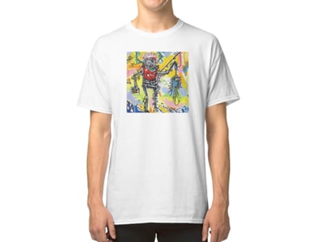 Camiseta ROCKINSTONE Machhommy Pray Haiti Algodón para Hombre (L)