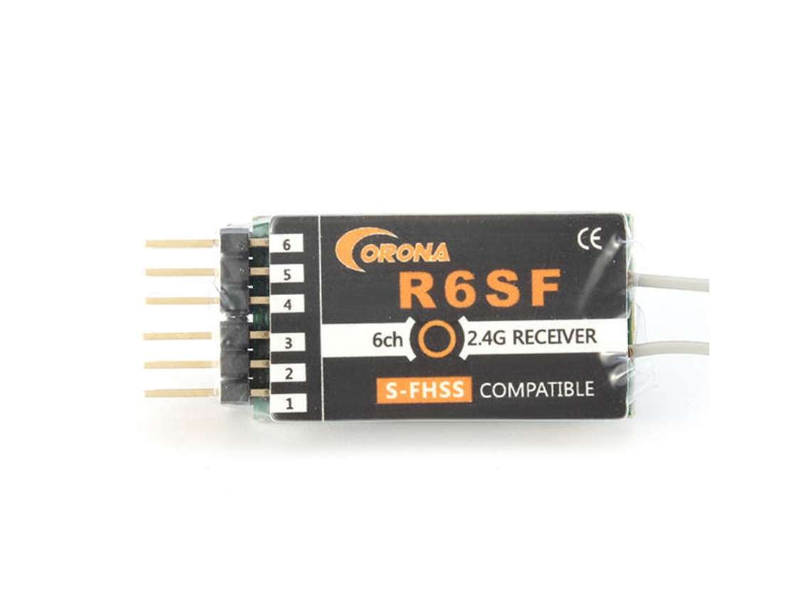 Corona R6sf 2.4g 6ch S-fhss/fhss Compatible Receiver For Rc Models