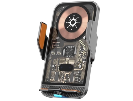 Cargador Selección Teléfono Coche Inalámbrico Sensor Carga Rápida CHRONUS Gris