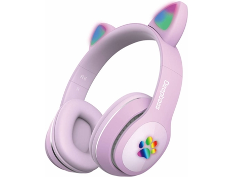 Auriculares Inalámbrico DEEPBASS R6 Inalámbrico (On Ear - Morado)