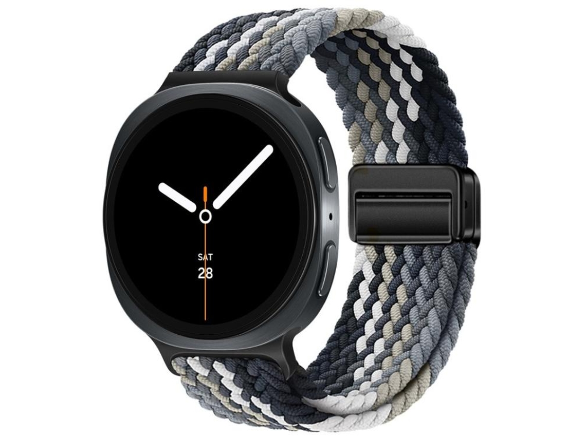 Correa para Samsung Galaxy Watch 8/8 Classic - Nylon trenzado con hebilla magnética clásica