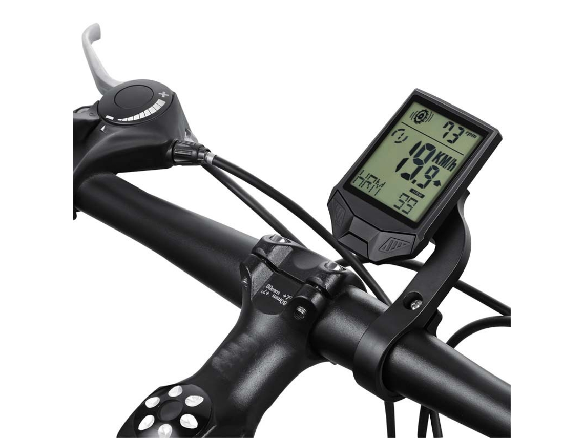 Velocímetro Y Odómetro Inalámbricos E Impermeables Para Bicicleta Con Interruptor Táctil (negro)