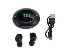 Fones De Ouvido Tradutor De Idiomas Sem Fio Bluetooth 5.3 Com 144 Idiomas E App Para Música E Chamadas Preto