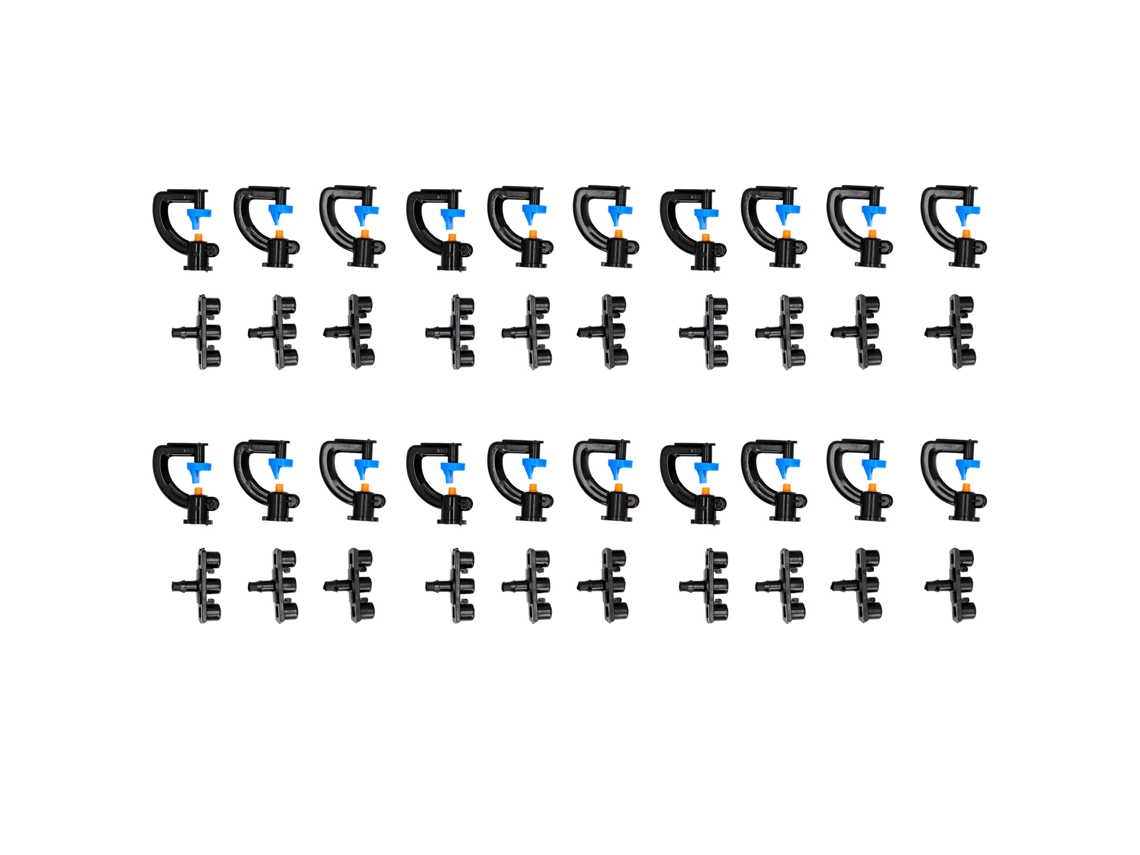 20 Boquillas De Aspersión Refractivas Tipo G De 180° Para Mangueras De 4/7 Para Riego De Jardines.