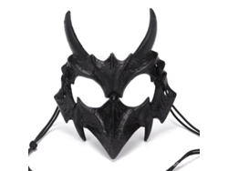 Máscara de esqueleto blanca para Halloween, accesorios festivos, vestido