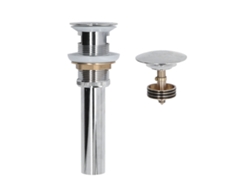 Junta De Desagüe Antiobstrucción Para Fregadero De Baño/cocina, De Cobre O Acero Inoxidable, Con Filtro Y Rebosadero.