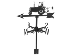 Rebe-veleta De Metal Para Exterior Tractor Decorativa Hanging Indicador De Dirección De Viento Para Jardín Techo Patio 55x35cm Negro
