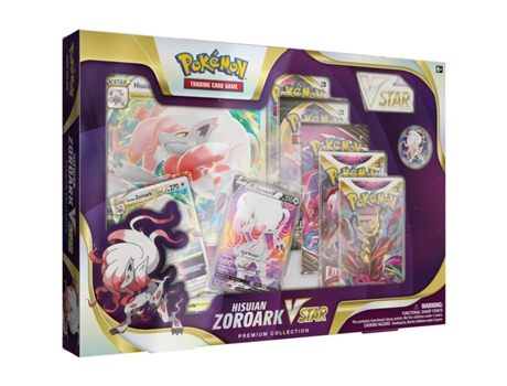 Juego de Cartas POKEMON Hisuian Zoroark Vstar Premium Collection (Edad Mínima Recomendada: 6 años - Inglés)