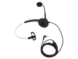 Auriculares Monoaurales H360-2.5va De Un Solo Lado, Color Negro, Con Ajuste Volumen Y Conector 2,5